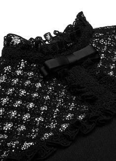국내발송 셀린느 Lace mini dress in diagonal wool 썸네일 3