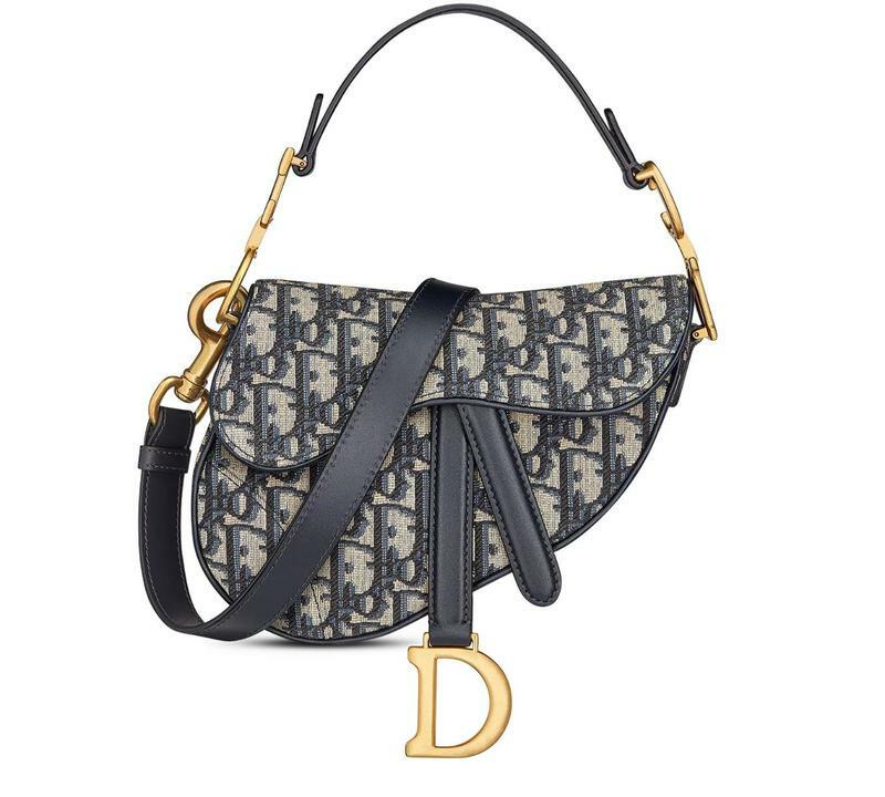 국내발송 디올 Mini Saddle bag with strap - Christian Dior