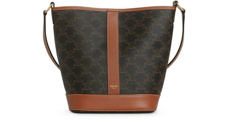 국내발송 셀린느 Small bucket in Triomphe canvas and calfskin - Celine
