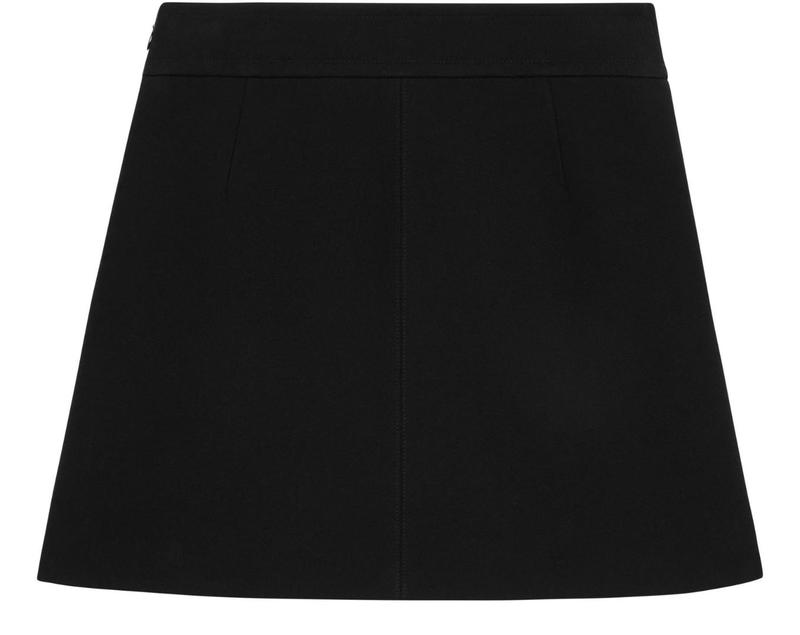 국내발송 셀린느 Trapeze mini skirt in gauffered double wool - Celine