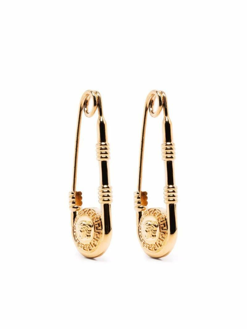 국내배송 베르사체 세이프티 핀 드롭 이어링 - Versace