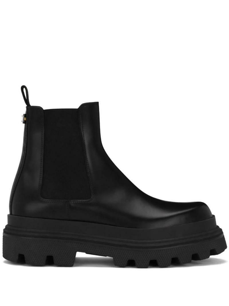 국내배송 돌체앤가바나 브러시드 가죽 첼시 부츠  - Dolce & Gabbana