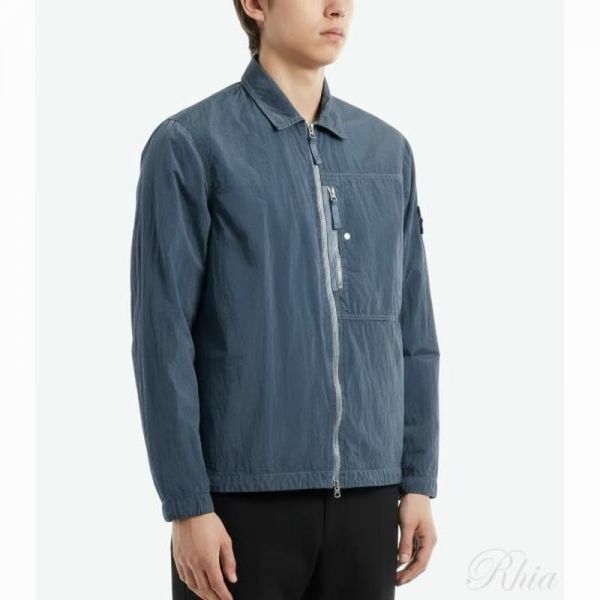 스톤아일랜드 26SS 1200038 나일론 메탈 인 에코닐® 오버셔츠 L1S15 S0019 V0024 에코닐 - Stone Island