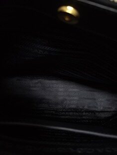 [중고명품/루이스잇] 프라다 블랙 사피아노 금장 갤러리아 럭스 2-way 백 썸네일 3