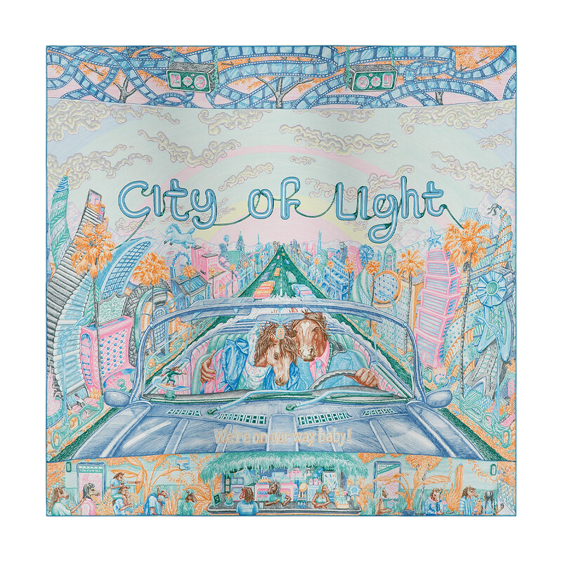 에르메스 City of Light 90스카프 H004103S 06 - Hermes