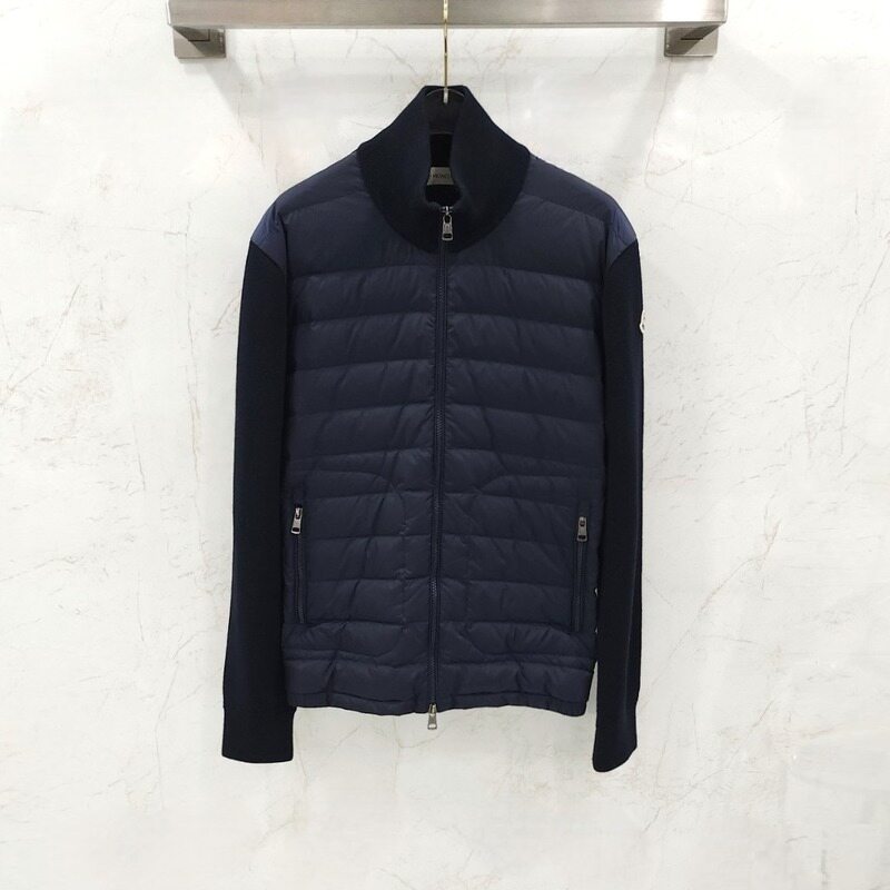 [럭스유] M / 몽클레어 트리콧 울 니트 패딩 집업 9B50700 - Moncler