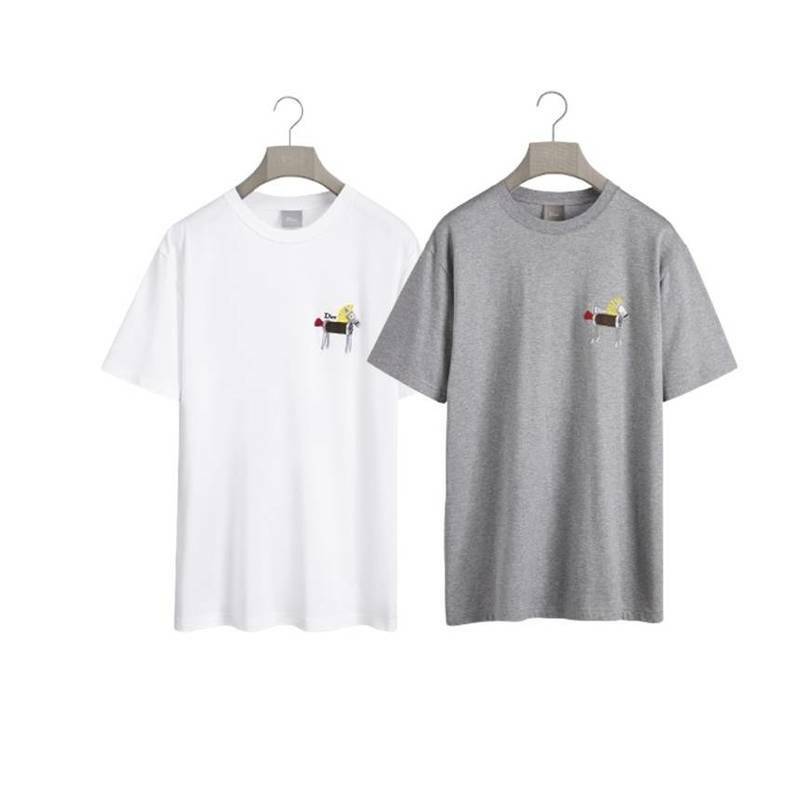 [백화점 풀셋] 내일도착 디올 남자 자수 반팔 티셔츠 D683J624A0677 - Christian Dior