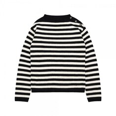 26SS 마리니에르 MARINIERE 보트넥 스트라이프 니트 블랙/화이트 554S94A7038 9330 썸네일 1