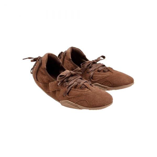 26SS 스웨이드 레이스업 로우탑 스니커즈 브라운 AD0848 700 - Acne Studios
