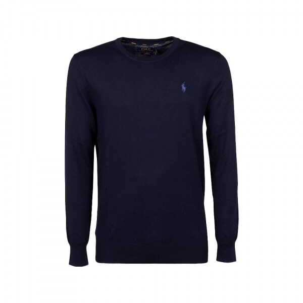 26SS 포니 로고 슬림핏 코튼 니트 네이비 710684957 001 - Polo Ralph Lauren