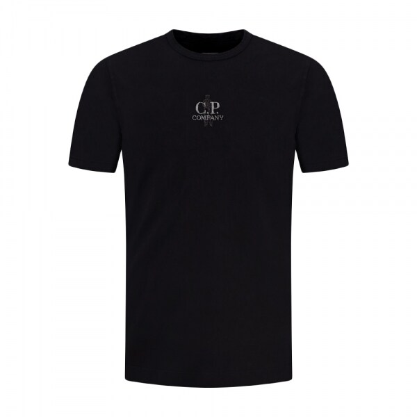 26SS 로고 엠보 프린팅 티셔츠 블랙 20CMTS215A 006057O 999 - CP company