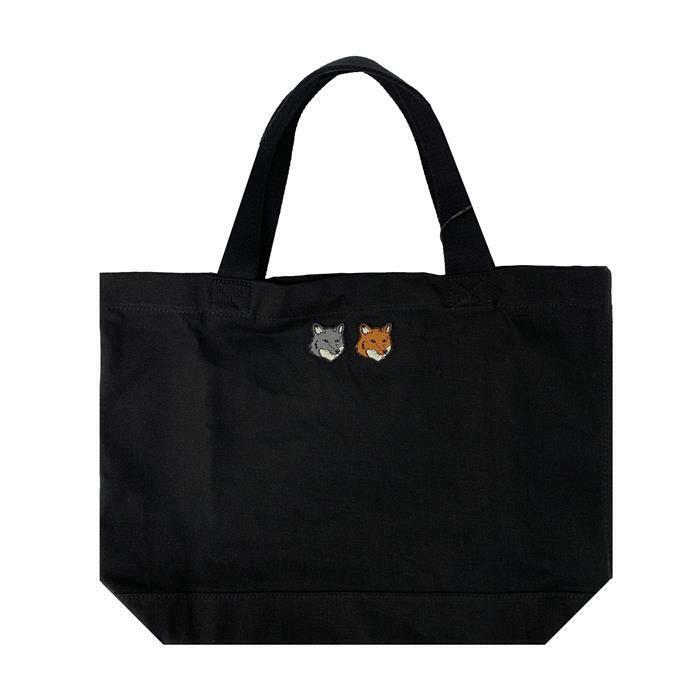 [럭스댓] 국내 26SS 메종키츠네 OW511CFWW0096 더블 폭스 헤드 토트백 - Maison Kitsune