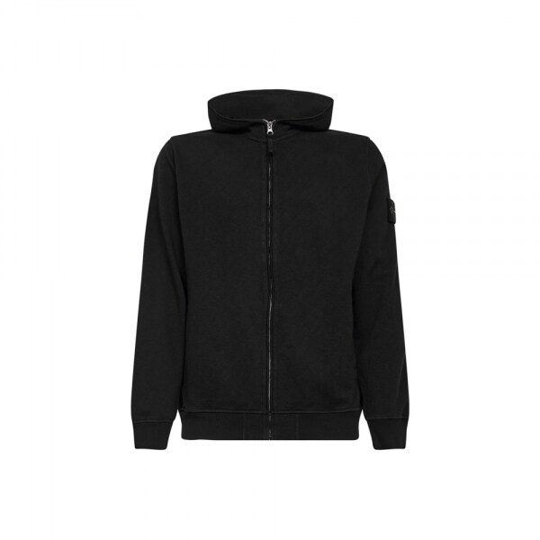 스톤 26SS 와펜 패치 후드집업 블랙 L1S15 6100032 S0060 V0029 - Stone Island