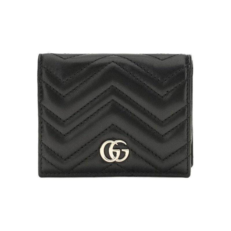 구찌 26SS GG 마몬트 마틀라세 코인 반지갑 블랙 466492 AAFAX 1000 - Gucci