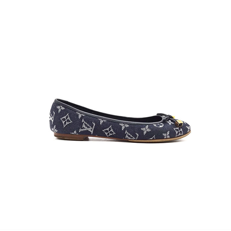 루이비통 데님 발레리나 플랫슈즈 L673090 - Louis Vuitton