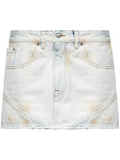 국내배송 엠엠식스 메종마르지엘라 로고 패치 미니 스커트 썸네일 1