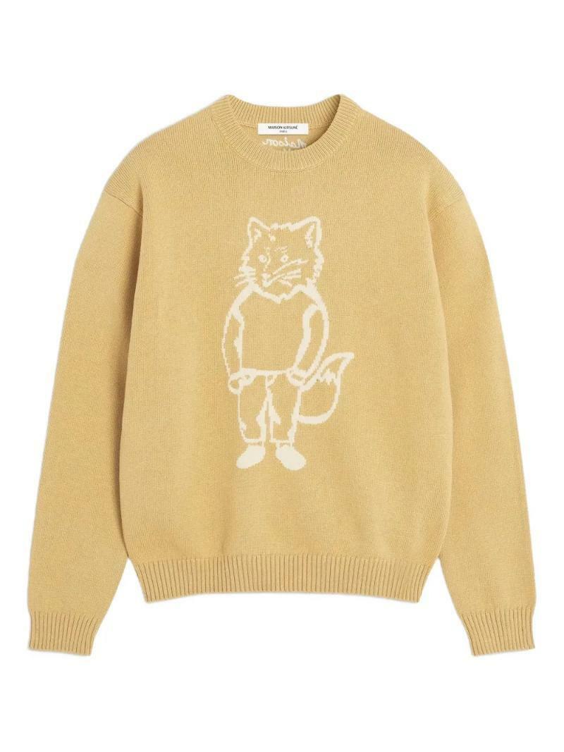 국내배송 메종 키츠네 폭스 인타르시아 울 스웨터 - Maison Kitsune