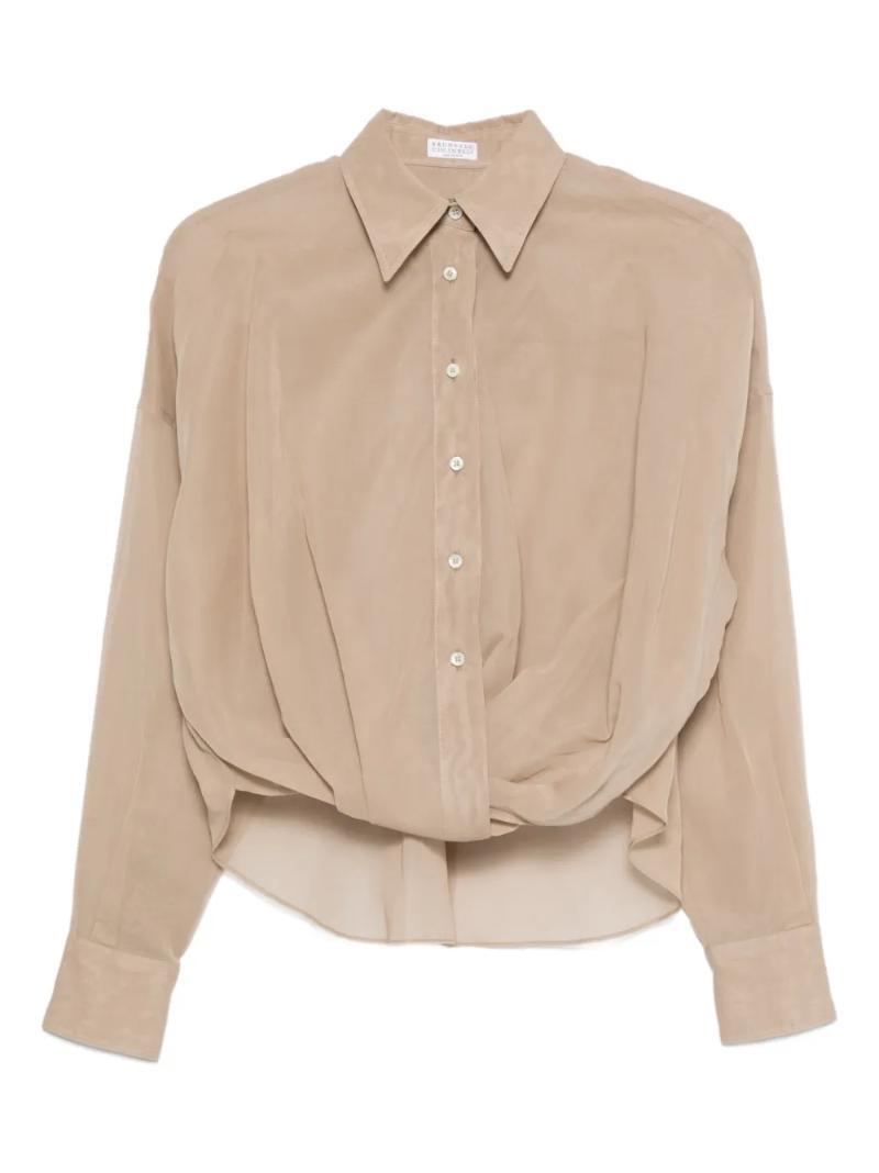 국내배송 브루넬로 쿠치넬리 트위스트 디테일 셔츠 - Brunello Cucinelli