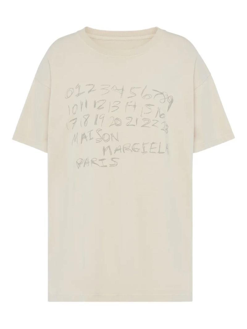 국내배송 메종마르지엘라 로고 프린트 티셔츠 - Maison Margiela