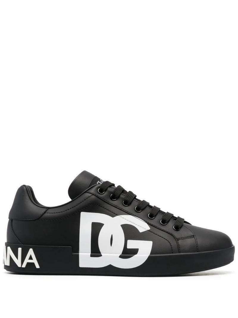 국내배송 돌체앤가바나 포르토피노 로고 프린트 스니커즈 - Dolce & Gabbana