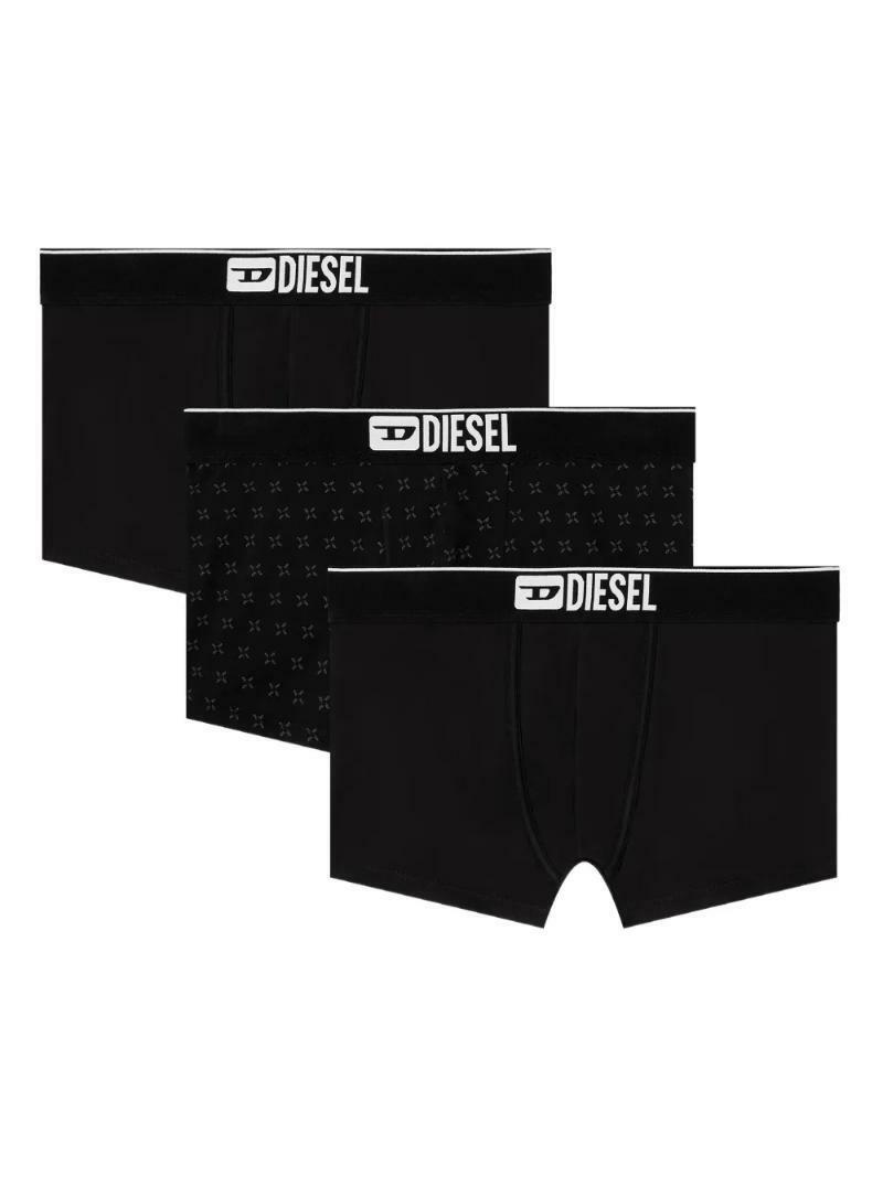 국내배송 디젤 자카드 스트레치 코튼 복서 브리프 3팩 - Diesel