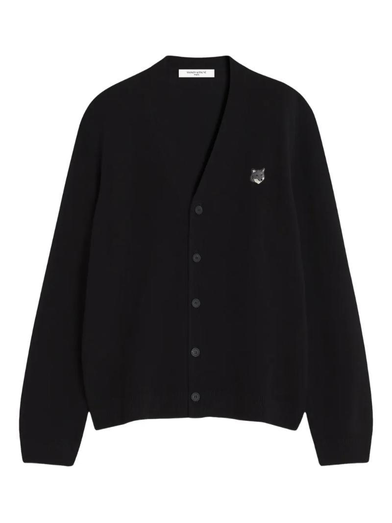 국내배송 메종 키츠네 폭스 헤드 디테일 울 가디건 - Maison Kitsune