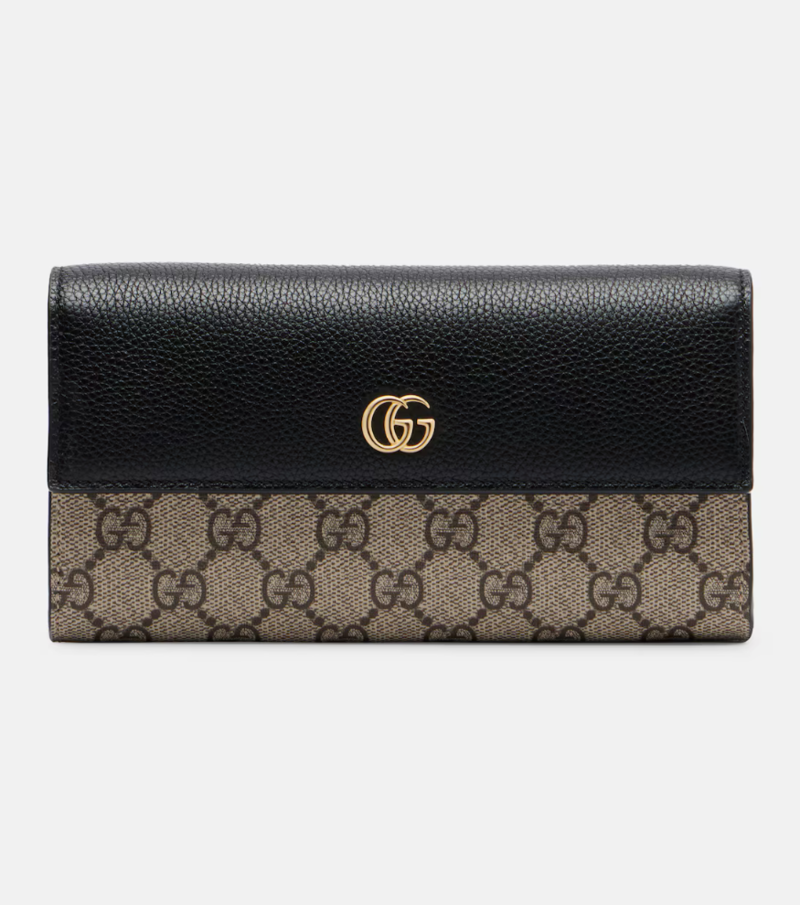 국내출고 구찌 GG Marmont 레더 트리밍 체인 지갑 - Gucci