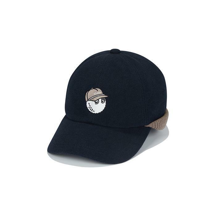 [밀라코/국내발송] 말본 버킷 니트 이어머프 볼캡 NAVY  M5441PCP09NVY - Malbon