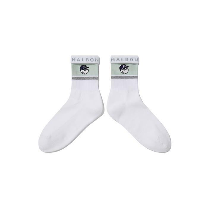말본 버킷 와펜 베이직 크루삭스 MINT GREEN M6143PSC03MNT - Malbon