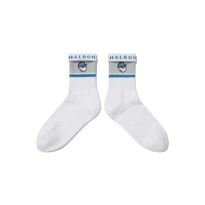 말본 버킷 와펜 베이직 크루삭스 BLUE M6143PSC03BLU - Malbon