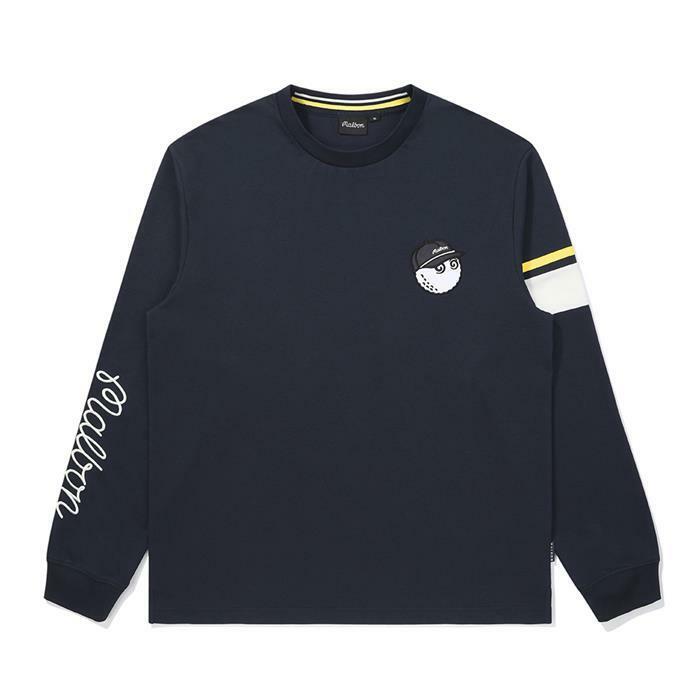 [밀라코/국내발송] 말본  로고 라운드넥 티셔츠 NAVY  M5321PRL01NVY - Malbon