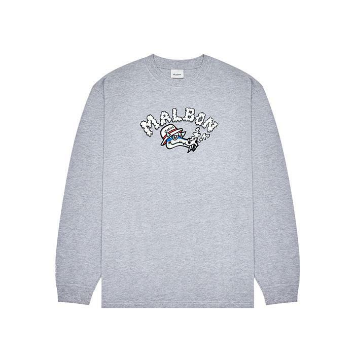 [밀라코/국내발송] 말본  그래픽 티셔츠 LIGHT GRAY M5411LRL01LGR - Malbon
