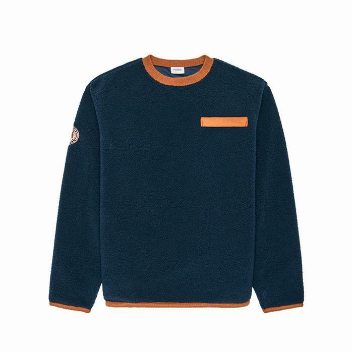 [밀라코/국내발송] 말본 허드슨 셰르파 크루넥 NAVY  M5311LFS10NVY - Malbon