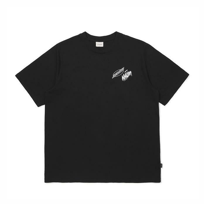 [밀라코/국내발송] 말본  슬래셔 라운드 티셔츠 BLACK  M5311LRS17BLK - Malbon
