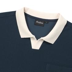 [밀라코/국내발송] 말본 프리미엄 테리소재 오픈넥 티셔츠 NAVY  M6121PTS01NVY 썸네일 3
