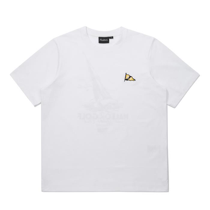 [밀라코/국내발송] M6123PRS02WHT / 남성 라운드넥 반팔티셔츠 - Malbon