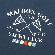 [밀라코/국내발송] 말본 YACHT CLUB 유니 라운드 티셔츠 NAVY M6123PRS02NVY 썸네일 1