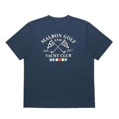 [밀라코/국내발송] 말본 YACHT CLUB 유니 라운드 티셔츠 NAVY M6123PRS02NVY 썸네일 2