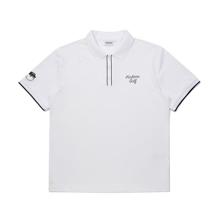 [밀라코/국내발송] 말본 기능성 반팔 피케티 WHITE  M6121PTS02WHT - Malbon