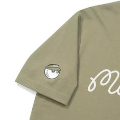 [밀라코/국내발송] 말본  스크립트 유니 라운드 티셔츠 KHAKI M6123PRS80KHK 썸네일 5