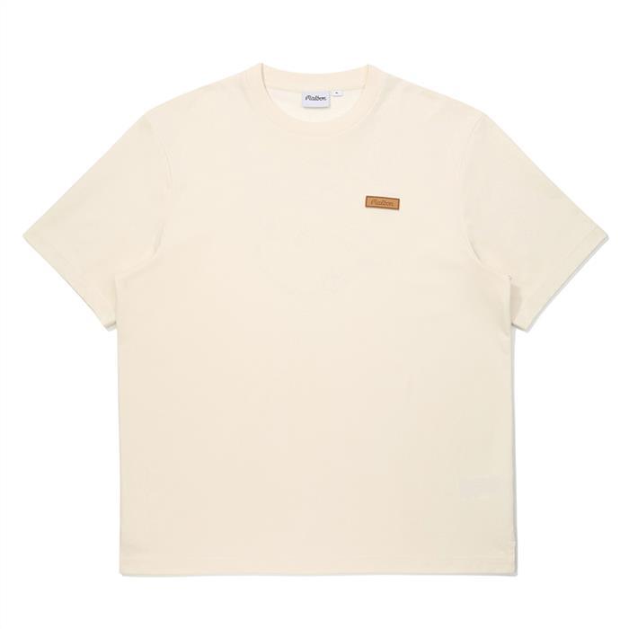 [밀라코/국내발송] 말본  와펜 유니 라운드 티셔츠 CREAM M6123PRS05CRM - Malbon