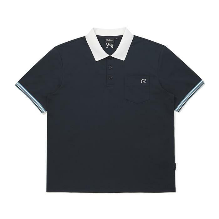 [밀라코/국내발송] 말본 배색 피케티 NAVY  M6121PTS03NVY - Malbon