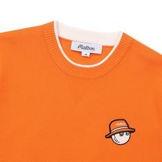 [밀라코/국내발송] 말본  더블 니트 믹스 조직 풀오버 ORANGE  M6122PKT12ORG 썸네일 3
