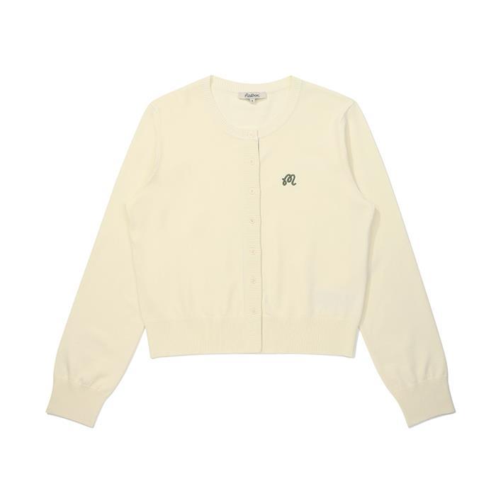 [밀라코/국내발송] 말본 MARAY 비스코스 베이직 가디건 CREAM  M6112LKO10CRM - Malbon