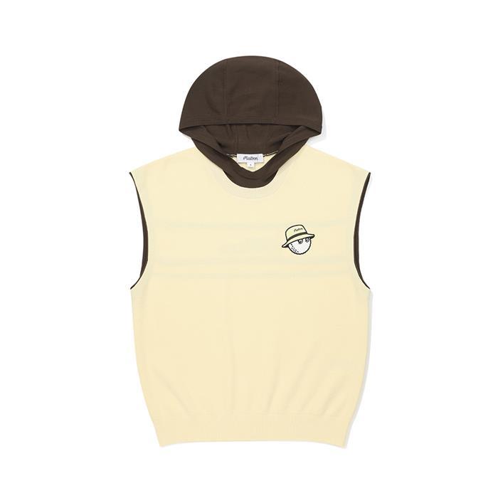 [밀라코/국내발송] 말본  세미오버 니트 베스트 YELLOW  M6122PKV12YEL - Malbon