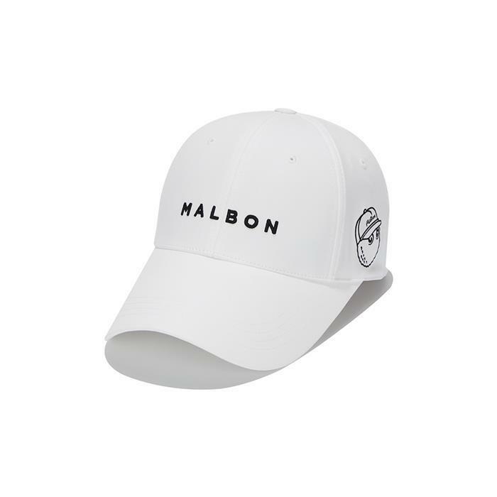 [밀라코/국내발송] 말본 롱 챙 퍼포먼스 볼캡 OFF WHITE  M6141PCP04OWT - Malbon
