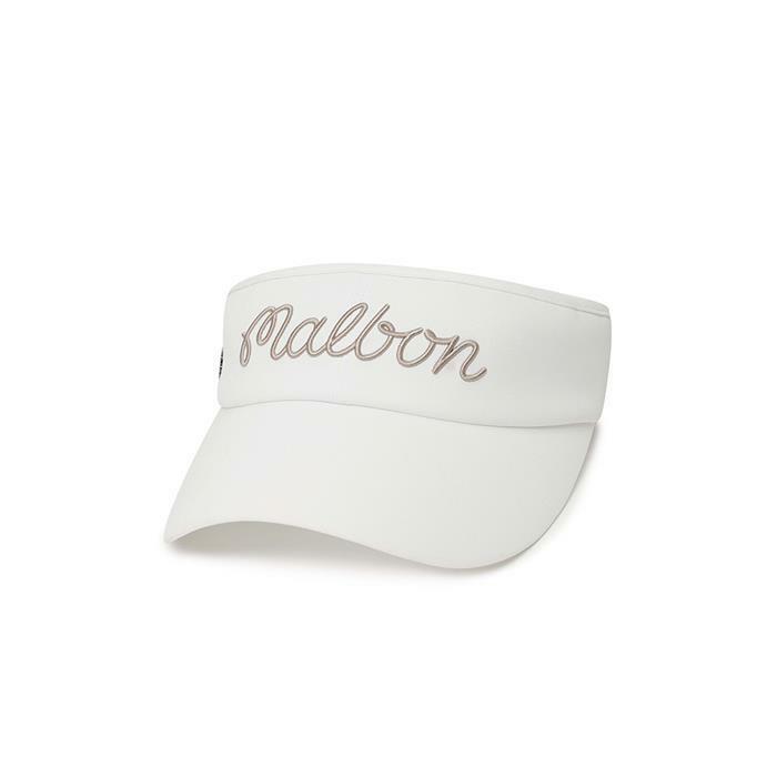 [밀라코/국내발송] 말본  사이드 패널 볼마커 바이저 OFF WHITE  M6142PVS01OWT - Malbon