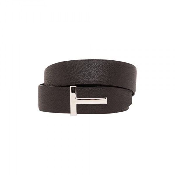 26SS 은장 T 버클 리버시블 벨트 브라운/블랙 TB224 LCL236S ENB - Tom Ford