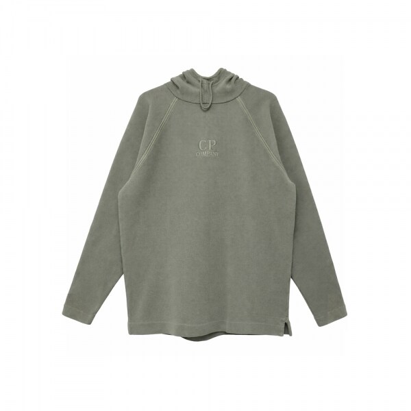 26SS 로고 자수 후드티 카키그레이 20CMSS177A 110635S 921 - CP company