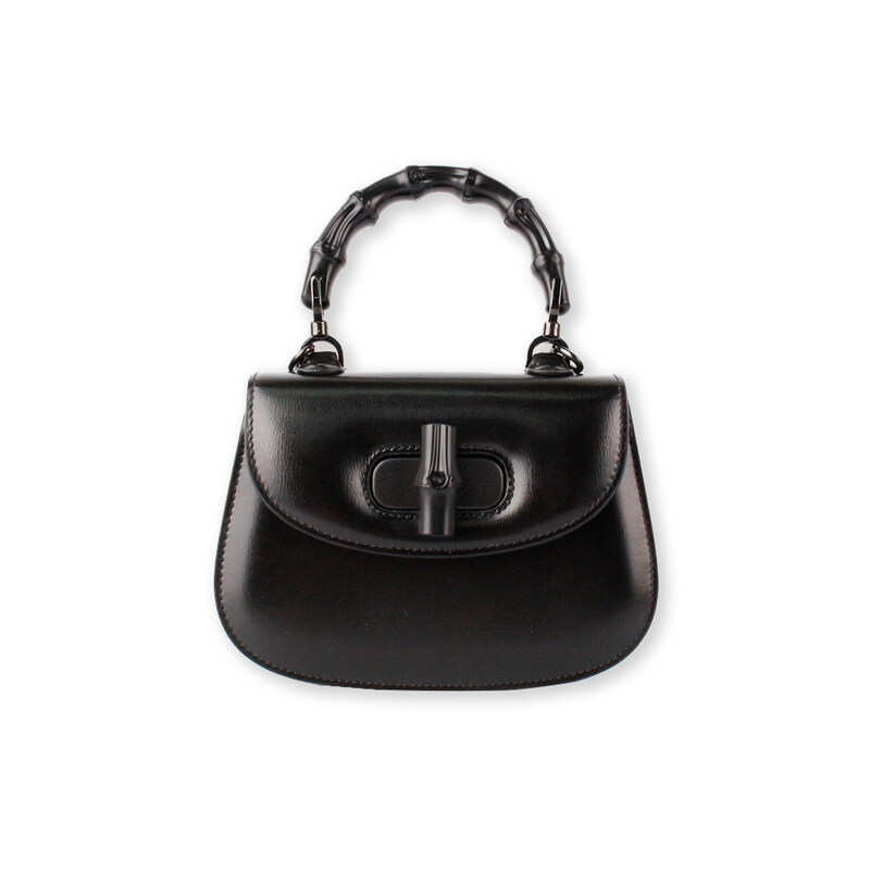 구찌 뱀부 1947 미니 여성 토트백 블랙 686864 10ODP 1060 - Gucci